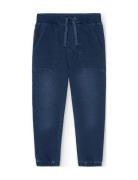 Fleece Denim Trousers Boboli Blue