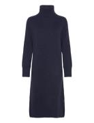 Herringb Detail Rollneck Dress GANT Navy