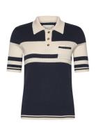 Color Blocked Polo Knit GANT Navy