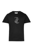 Tonal Diamante Tee Juicy Couture Black