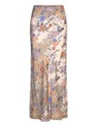 Satin Maxi Skirt By Ti Mo Beige