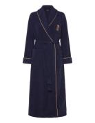 Lrl L/S Shawl Collar Long Robe Lauren Ralph Lauren Homewear Navy