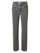 Slfalice Mw Straight Eloise Grey Jeans Selected Femme Grey