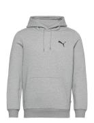 Ess Small Logo Hoodie Fl PUMA Grey