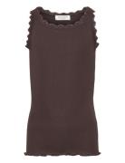 Beatha Silk Top W/ Lace Rosemunde Kids Brown