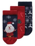 Nbnrichristmas 3P Sock Name It Red