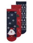 Nmnrichristmas 3P Sock Name It Red