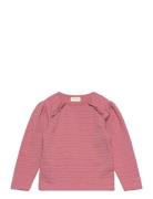 T-Shirt Ls Jaquard Minymo Pink