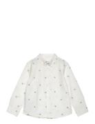 Embroidered Detail Shirt Mango White