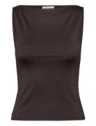 Annie Boatneck Sleeveless Top Weekday Brown