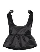 Tie Shoulder Singlet Monki Black