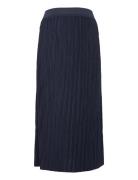 Mlnoela Plisse Midi Jrs Skirt A. Mamalicious Navy