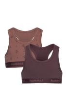 Hmlcarolina Top 2-Pack Hummel Brown