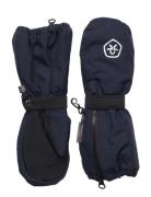 Mittens Long W. Zipper Color Kids Navy