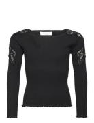 Rkbaybay Ls Blouse W/ Lace Rosemunde Kids Black