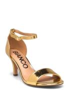 Biaadore Sandal Patent Bianco Gold