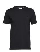 Cotton Logo Embroidery T-Shirt Calvin Klein Black