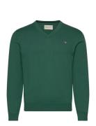 Classic Cotton V-Neck GANT Green