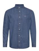 Rglr Fit Shirt Mid Blue Tommy Jeans Blue