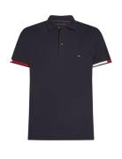 Flag Cuff Slim Polo Tommy Hilfiger Navy