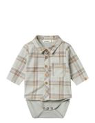 Nbmseven Ls Boxy Body Shirt Lil Lil'Atelier Grey