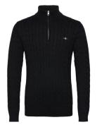 Cotton Cable Half Zip GANT Black