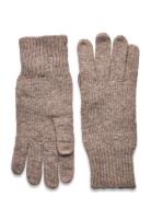 Knit Gloves Mango Brown