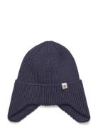 Hat Wool Knit Windstop Huttelihut Navy