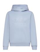 Tonal Shield Hoodie GANT Blue