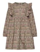 Dress In Liberty Fabric Huttelihut Khaki