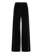 Velvet Wideleg Trousers Mango Black