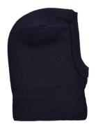 Balaclava Wool Knit Windstop Huttelihut Navy