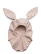 Balaclava Ears Cotton Rib Huttelihut Pink