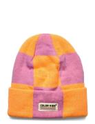 Hat - Check Pattern Color Kids Pink