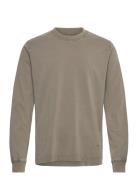 Cotton Jersey Dye Frode Tee Ls Mads Nørgaard Beige