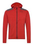 Rabot Active Mid Hood Jacket Dark Brick S Bergans Red