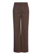 Straight Checked Trousers Mango Brown