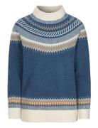 Jennifer Fair Isle Sweater Newhouse Blue