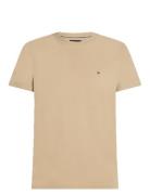 Stretch Slim Fit Tee Tommy Hilfiger Beige