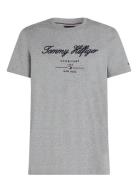 Script Logo Tee Tommy Hilfiger Grey