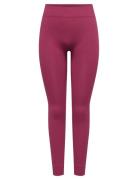 Onpjaia Hw Seam Tights Noos Only Play Burgundy