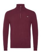 Extrafine Lambswool Half Zip GANT Burgundy