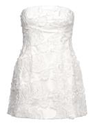 Karoline Lace Hourglass Dress Bardot White