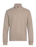 Ribbed Sweatshirt Collar Mango Beige