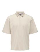 Onscaspian Aut Ss Polo ONLY & SONS Cream