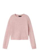 Nlflodet Ls Short S Knit LMTD Pink