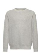 Knitted Cotton Sweater Mango Grey