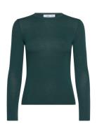 Round-Neck Long-Sleeved T-Shirt Mango Green