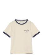 Script Logo Slim Top GANT Cream