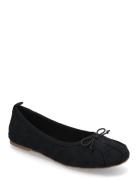 Embroidered Ballerinas Mango Black